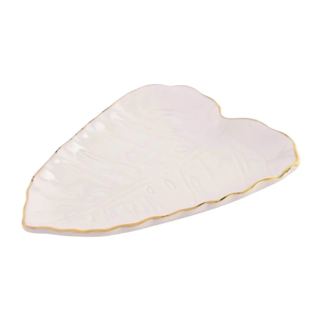 Lilly Pulitzer Leaf Trinket Tray in Resort White